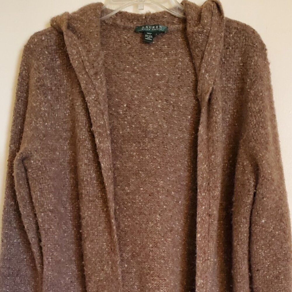 Ralph Lauren long wool blend cardigan sweater